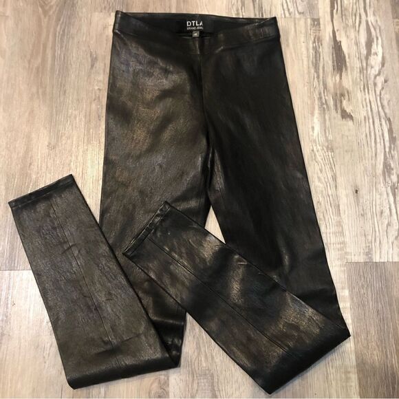 DTLA 100% Lamb Leather Legging Pants Size 24 - Picture 2 of 11